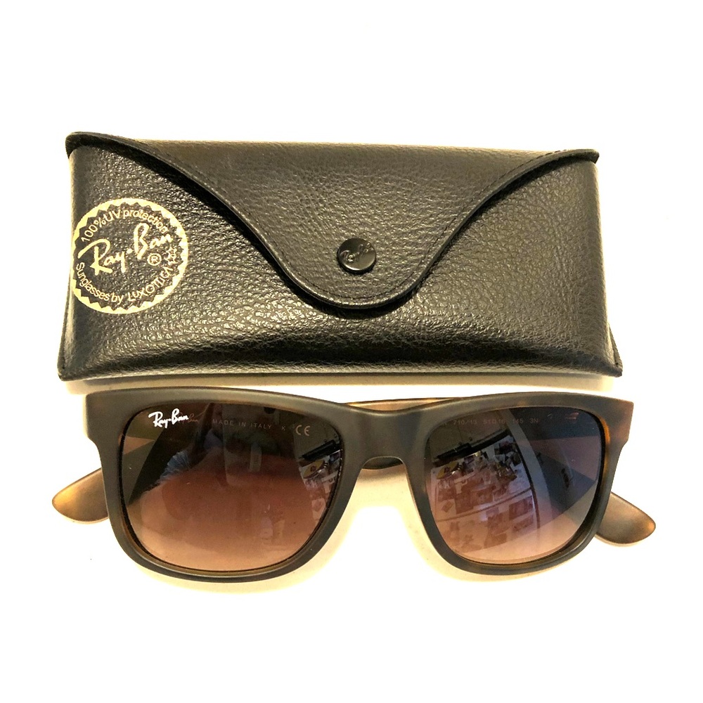 Ray Ban Justin Classic Sunglasses - Matte Tortoise